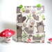 Recycled Jotter. Woodland Animals Notebook Mini Notebook