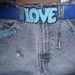 It's True Blue Handmade Medium Blue Jean/Denim Hobo Handbag