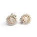 Stud bridal earrings Wedding stud earrings beige neutral mother of pearl pale blue pastel