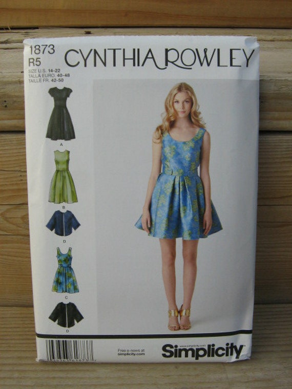 Dress and Jacket Pattern Cynthia Rowley for Simplicity 1873