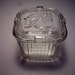 Vintage Antique Federal Clear Glass Refrigerator Fridge Dish - Vegetables on Lid