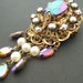 Czech Glass AB Brooch