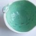 15% OFF Seconds Sale. TWEET BOWL, small, pastel green and white, modern serving bowl, spring home decor, mother's day gift made in Ireland