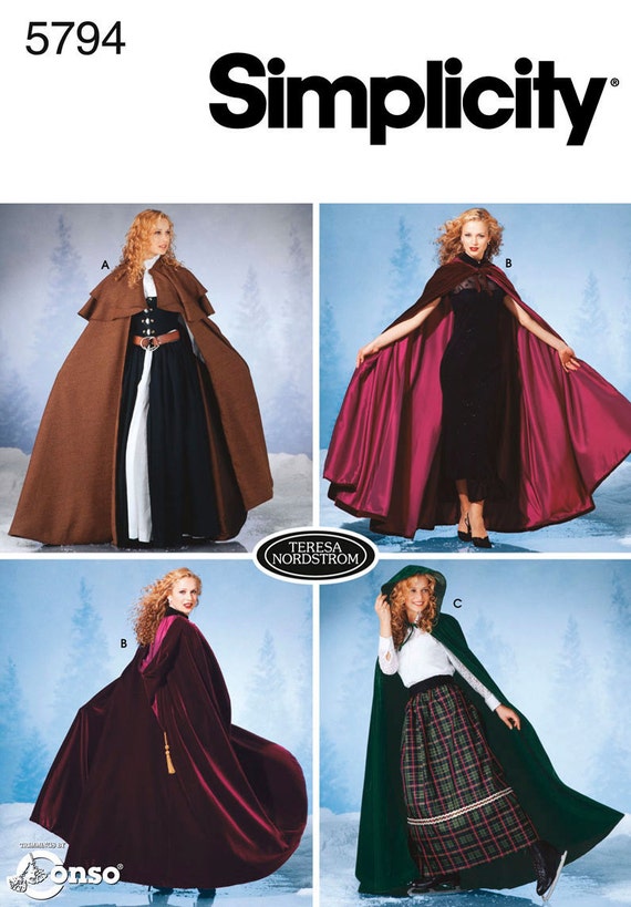 Uncut Simplicity pattern 5794 Women's Cloaks & Capes