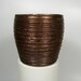 Deep Groove Copper Raku Cup Form