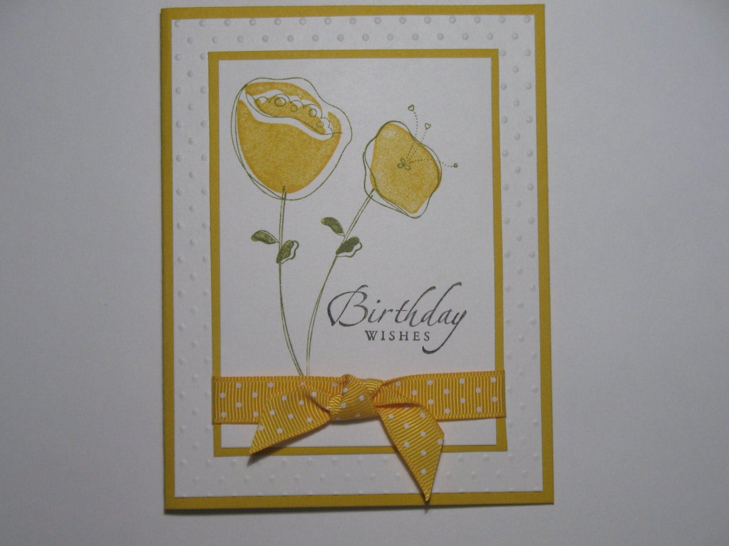 Birthday Cards Yellow Paper