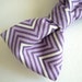 Set of 2 Boy's Purple Chevron Bow Ties - clip on