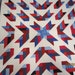 Patriotic Arrows Quilt, Wall Hanging, Lap Quilt, Throw, 44 x 44 Red, White & Blues