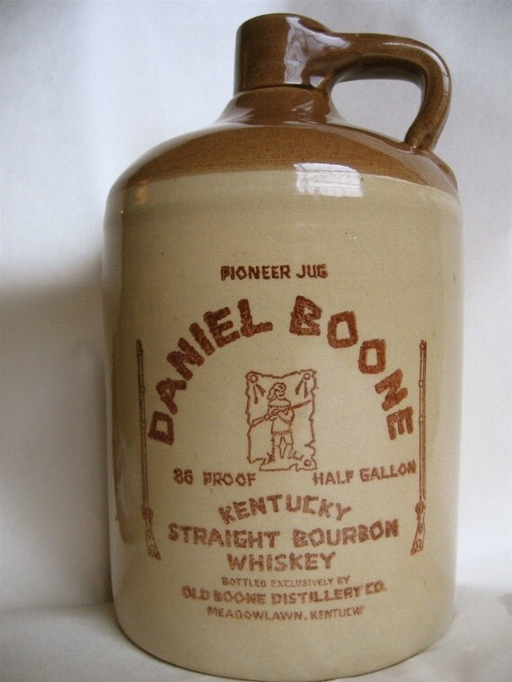 Old Boone Distillery Whiskey Jug Stoneware
