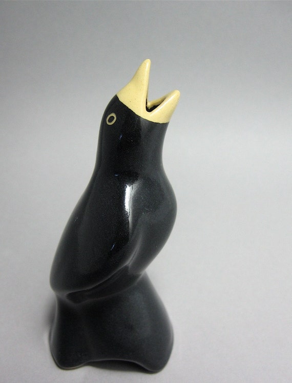 Vintage Blackbird Pie Bird Vent Funnel by QuietRainz on Etsy