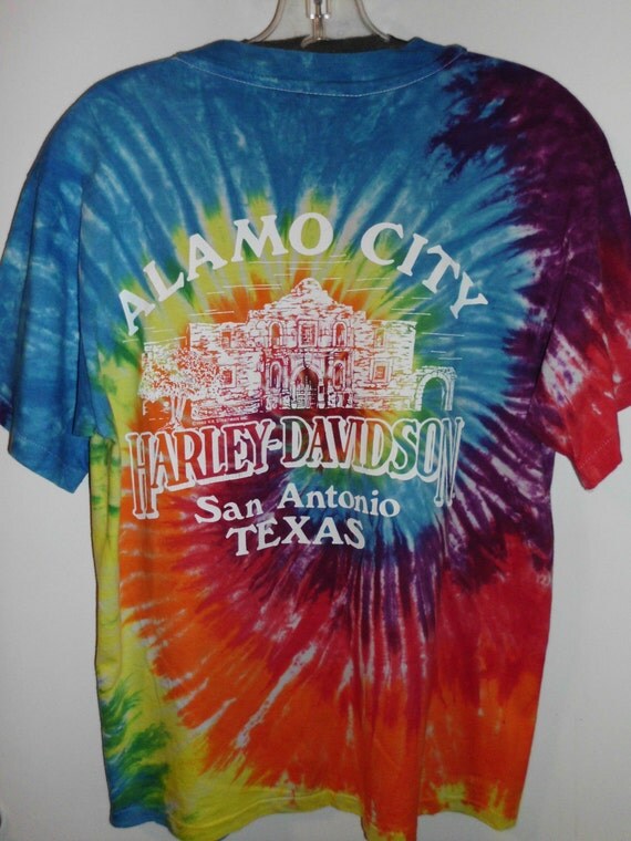 tie dye harley davidson t shirt