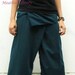 indigo blue Thai fisherman capri pants