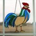 Stained Glass Rooster