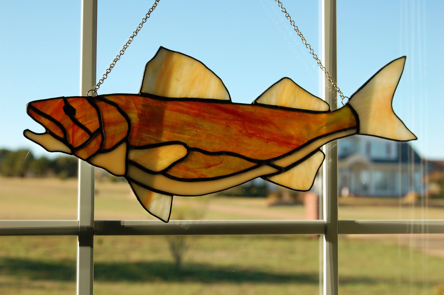 Stained Glass Fish by LedByGlass on Etsy