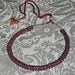 HOLD for Erin - Genuine Garnet Rope Beads Necklace With Adjustable Cord