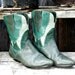 Green Western boots in size 7 by Stephane Kelian