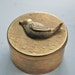 Small brass bird trinket box