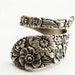 Antique Stieff Floral Sterling Silver Spoon Ring, Made in YOUR Size (1977)