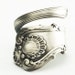 Spoon Ring Unique Victorian Organic Scroll Sterling Silver, Handmade in Your Size (2066)