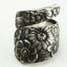 Antique Stieff Floral Sterling Silver Spoon Ring, Made in YOUR Size (2171)