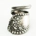Spoon Ring Vintage Victorian Rose Sterling Silver Ring, Handmade in Your Size (2212)