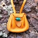 Light Brown/Orange Round Medicine Pouch - Tiny Size