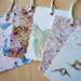 Patterns & Birds gift tags, Illustrated Art Designs, Blue Peach Pink Black, pack of 10