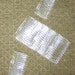 48 piece Hair combs clear plastic 2.74 inch wide wholesale priced hair combs