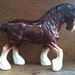Vintage English Brown Ceramic Horse Clydesdale Shire circa 1960's / English Shop