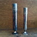 Vintage English Silver Plated Flute Vases, with Stars / English Shop