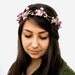 Flower Girl Crown - Mauve Pink Flower and White Berry Head Wreath. Fairy Flower Crown, Faerie, Fae