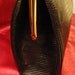 Genuine Vintage Lizard 1950s Black Handbag