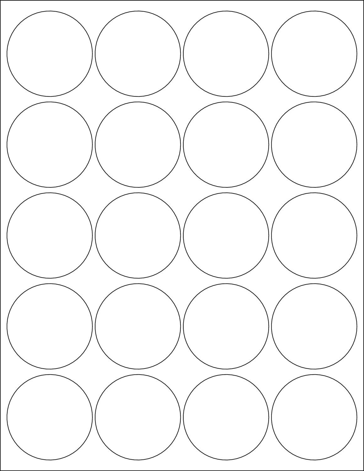 2 Inch Round Label Template