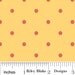 SALE 1 Yard Delighted Yellow Polka Dot by The Quilted Fish for Riley Blake