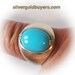 Sterling Silver Blue Turquoise Ring