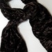 Crushed Velvet Scarf Chocolate Brown Fashion Accessory