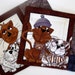 Quilted Mug Rug Top Cat Set of 2