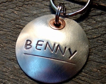 Dog ID Tag- So Simple in Silver