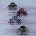 Pink Glass Straws with Frogs