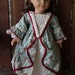 felicity's 2 piece 18th century open robe dress with quilted under skirt for 18in American girl dolls