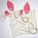 älskar baby OBV Natural & Pink Bunny Teether and Lovie Gift Set