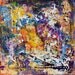 Abstract art original painting Temple and Time 24 x24
