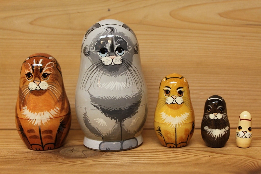 cat nesting dolls