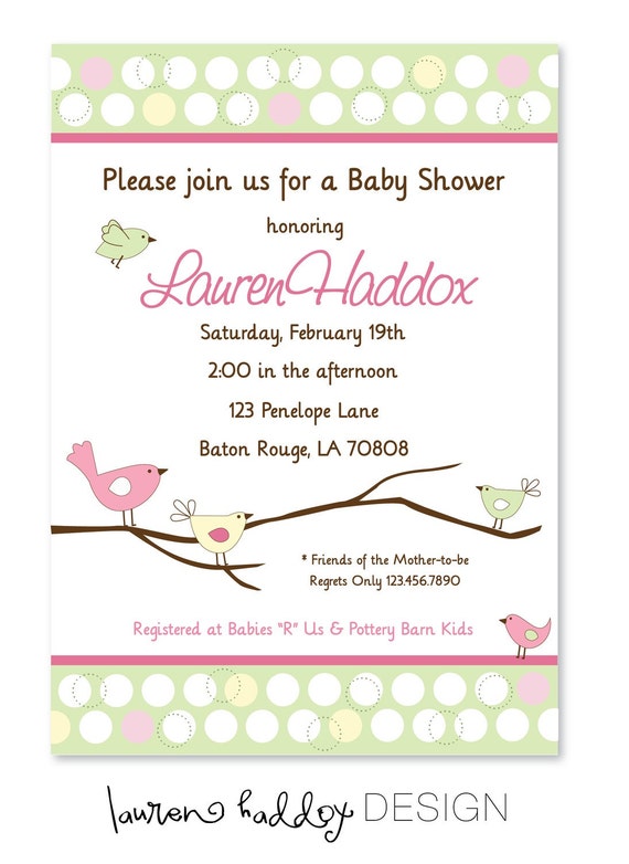 Baby Shower Invitation, Pottery Barn Penelope Il_570xn