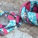 Afrocentric African Wax Fabric Bangle and Earrings Set