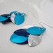 Blue Pierced Dragon Scales Earrings