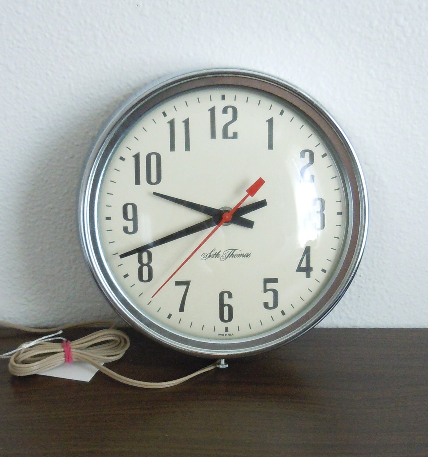 Vintage School Wall Clock by natalec on Etsy