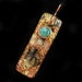 Orgonite Style Pendant .. Tibetan Crystal .. Turquoise, Selenite, Rhodizite & Copper Nuggets .. Orgone Positive Energy Generator (29)