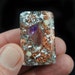 Orgonite Style Pocket Size with Tibetan Crystal, Amethyst, Rhodizite and Copper Nuggets ... Orgone Positive Energy .. (50)