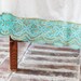 SALE -- Teal and gold sequin trimmed slip -- only 1 available